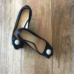 Kate Spade New York Satin Peep Toe Pumps